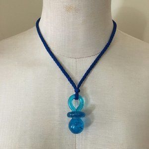 BUNDLE BONUS: Vintage 90s Pacifier Necklace, Blue | Good